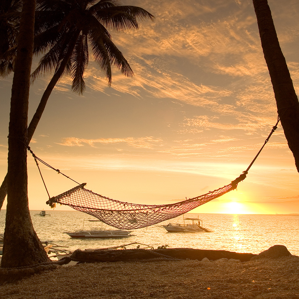 Relaxing beach sunset in the Lowcountry